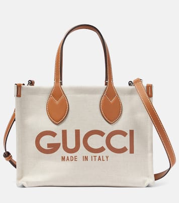Borsa Mini in canvas con pelle | Gucci