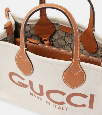 Borsa Mini in canvas con pelle | Gucci