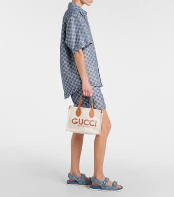 Borsa Mini in canvas con pelle | Gucci