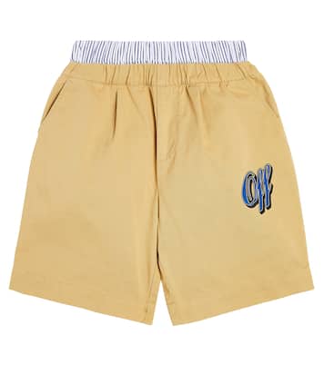 Shorts Baseball Logo de algodón con logo | Off-White Kids