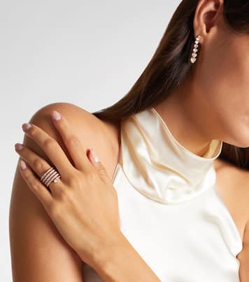Ring Diamond Spiral Heart aus 18tk Roségold mit Diamanten | Shay Jewelry