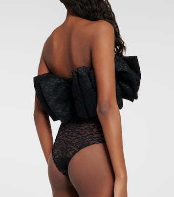 Bow-detail lace bodysuit | Rotate