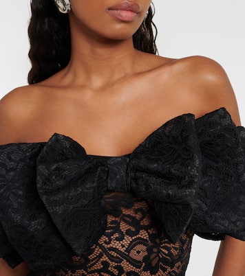 Bow-detail lace bodysuit | Rotate