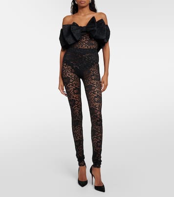 Bow-detail lace bodysuit | Rotate