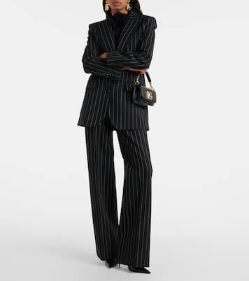 Pantalon ample rayé en laine vierge | Dolce&Gabbana