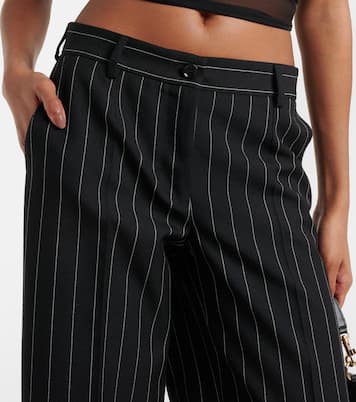 Pantalon ample rayé en laine vierge | Dolce&Gabbana