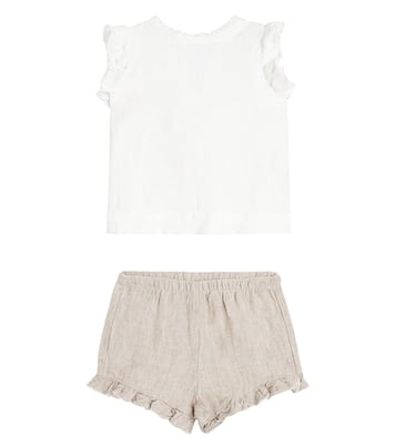 Bébé – Set chemise et short en lin | Il Gufo