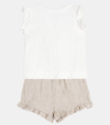 Bébé – Set chemise et short en lin | Il Gufo