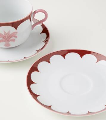 Jaipur set of 2 teacups and saucers | Aquazzura Casa