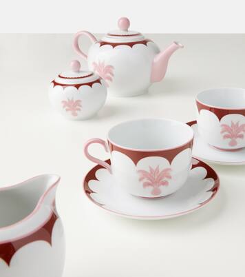 Jaipur set of 2 teacups and saucers | Aquazzura Casa