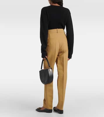 بنطلون من الصوف الخام بقصّة مستقيمة | Tod's