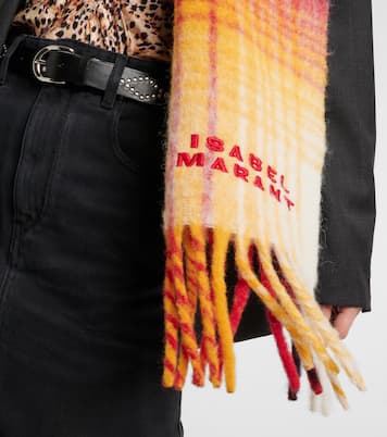 Firny checked wool-blend scarf | Isabel Marant