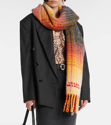 Firny checked wool-blend scarf | Isabel Marant