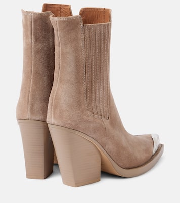 Stivaletti Dallas 100 in suede | Paris Texas