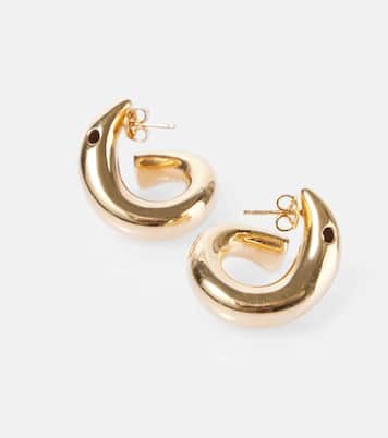 Orecchini in argento sterling bagnati in oro 18kt | Bottega Veneta