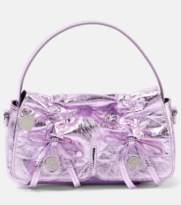 Schultertasche aus Metallic-Leder | Acne Studios