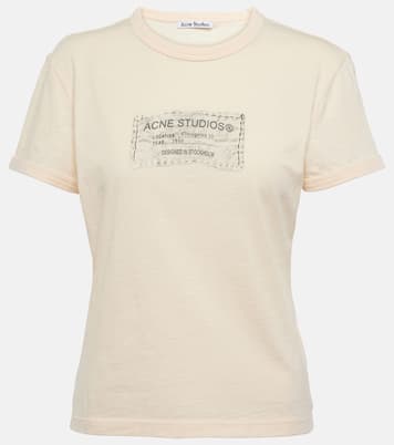 Camiseta de jersey de algodón con logo | Acne Studios