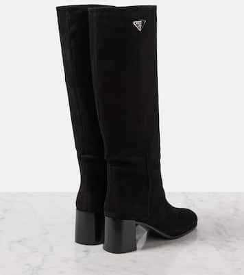 Bottes en daim à logo | Prada