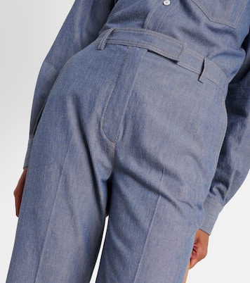 Schlaghose Nash aus Chambray | Loro Piana