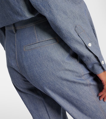 Schlaghose Nash aus Chambray | Loro Piana