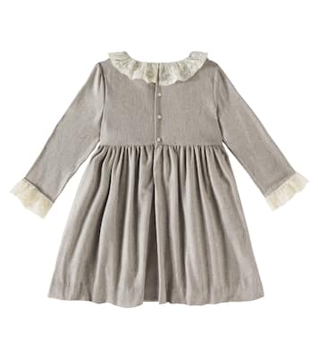 Abito Flavie in flanella con tulle | Bonpoint