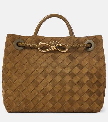 Sac Andiamo Intrecciato Small en daim | Bottega Veneta