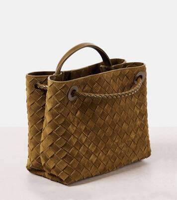Sac Andiamo Intrecciato Small en daim | Bottega Veneta