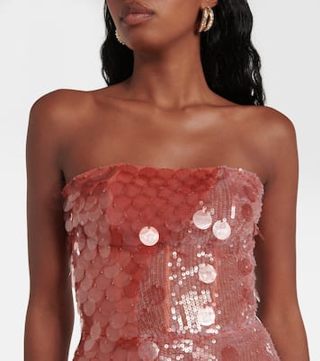 Sequined corset dress | Nensi Dojaka