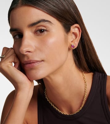 Boucles d'oreilles en or 18 ct et rubis | Octavia Elizabeth