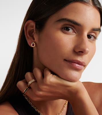 Boucles d'oreilles en or 18 ct et rubis | Octavia Elizabeth