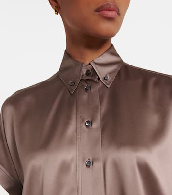 Camicia in misto seta | Brunello Cucinelli