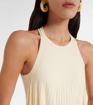 Vestido largo Verdier plisado con escote halter | Sportmax