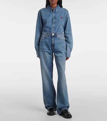 Jeans anchos de tiro alto | Ami Paris
