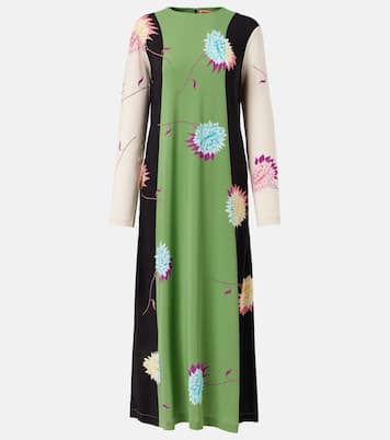 Swing printed jersey maxi dress | La DoubleJ