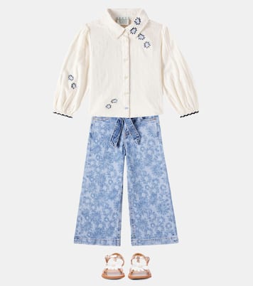 The Wave floral belted jeans | Scotch & Soda Kids