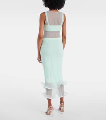 Gonna midi Kelso Knit semitrasparente | Simkhai