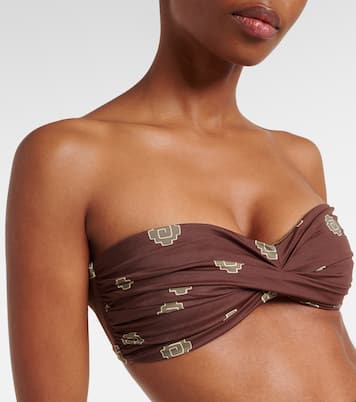 Top de bikini Sea Sprite estampado | Johanna Ortiz