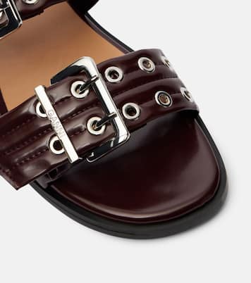 Faux leather sandals | Ganni