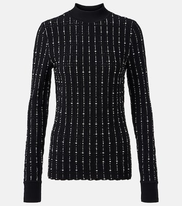 Ribbed-knit cotton-blend mockneck sweater | Joseph