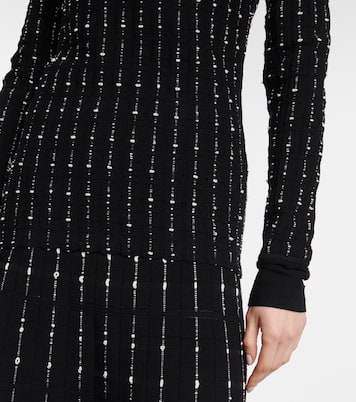 Ribbed-knit cotton-blend mockneck sweater | Joseph