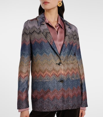 Zigzag lamé blazer | Missoni