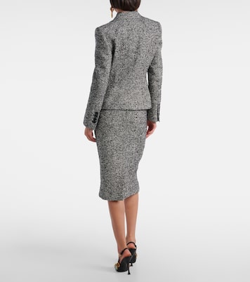 Double-breasted wool-blend jacket | Dolce&Gabbana