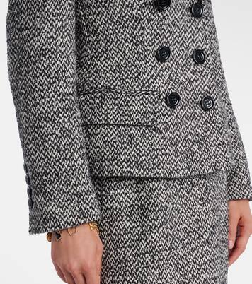 Double-breasted wool-blend jacket | Dolce&Gabbana