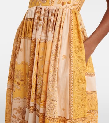 Abito corsetto Lucky in cotone arricciato | Zimmermann