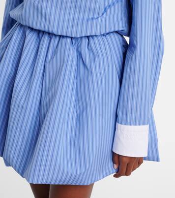 Striped cotton poplin minidress | Patou