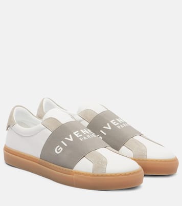 Urban Street logo leather slip-on sneakers | Givenchy