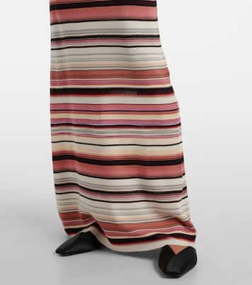 Striped halterneck maxi dress | Missoni