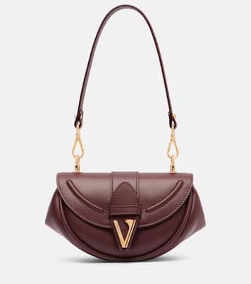 Virtus Small leather shoulder bag | Versace