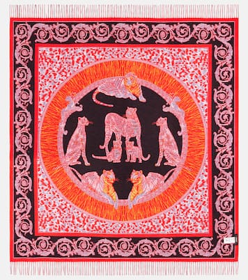 Barocco printed wool blanket | Versace Home
