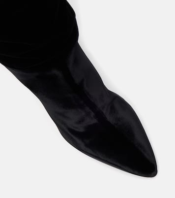 Elsa 100 velvet over-the-knee boots | Paris Texas
